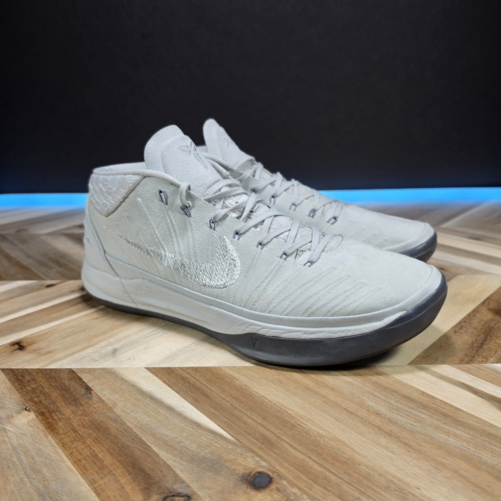 Nike Kobe A.D. Mid Men's 14 Pure Platinum White 922482-004 Basketball Shoes